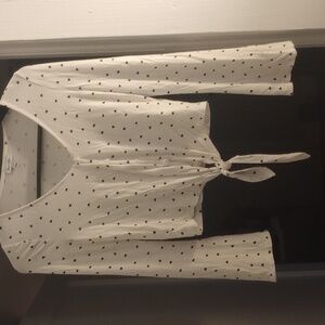 Lovefire hearts button up shirt, Super cute XS. Preowned